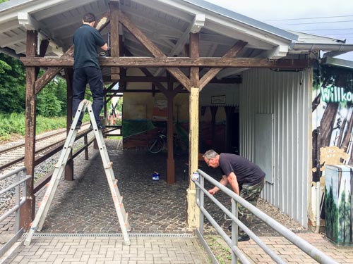 jetzt noch das Fachwerk