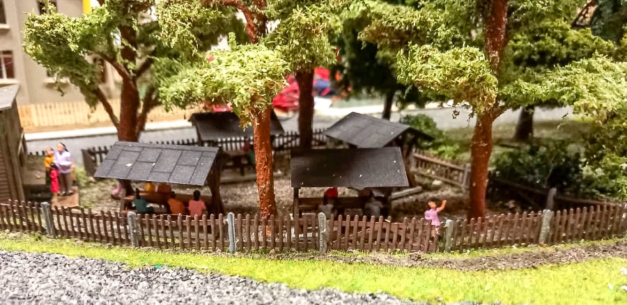 Der Bahnhof mit Bffeltrnke